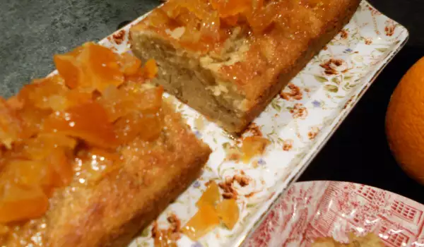 Cake con glaseado de naranja