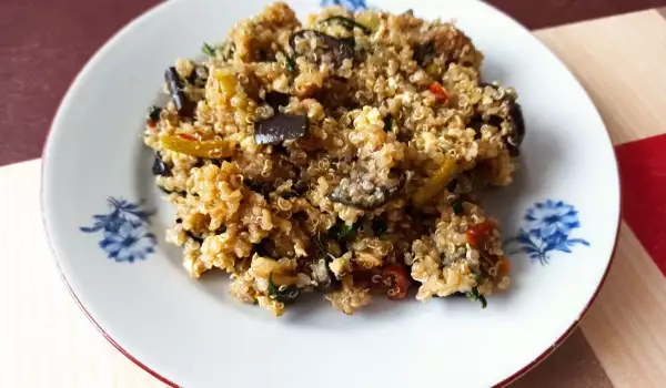 Ensalada de quinoa y verduras asadas