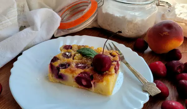 Clafoutis tradicional con frutas