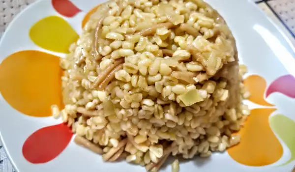 Bulgur Pilaf turco con fideos