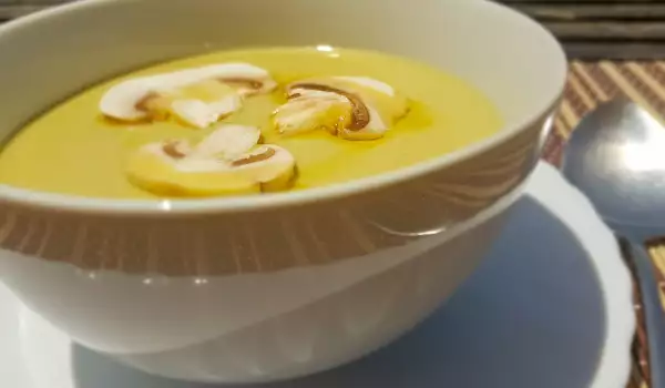 Crema de brócoli y champiñones