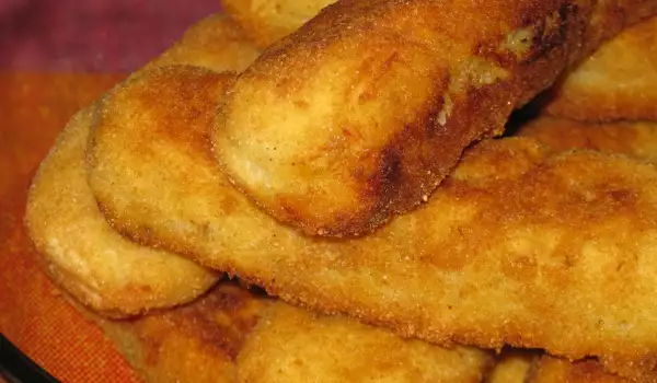 Croquetas de patata con pollo y queso
