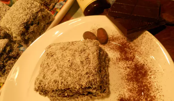 Bizcochos de chocolate Lamington (receta australiana)