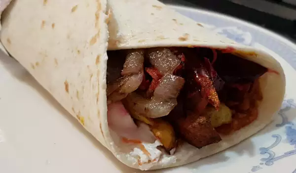 Burrito mexicano con pollo