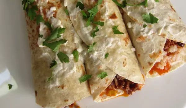 Burrito mexicano clásico