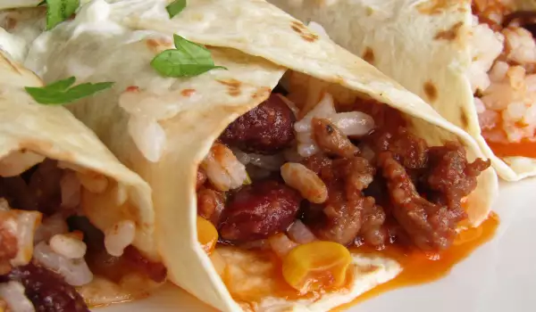 Burrito mexicano clásico