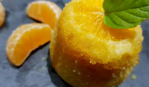 Mini magdalenas con mandarina, jengibre y miel