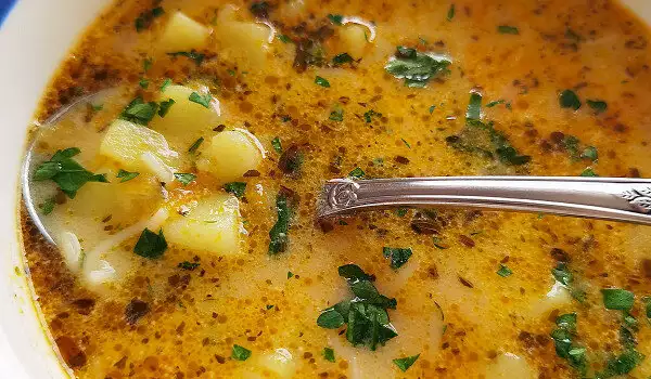 Sopa de patata fácil y muy simple