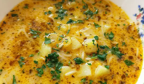 Sopa de patata fácil y muy simple