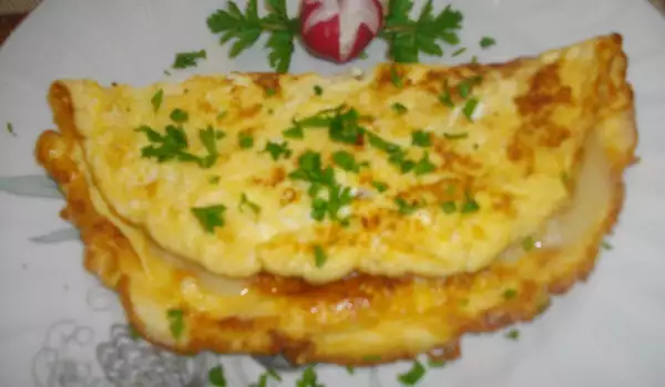 Tortilla francesa con quesos