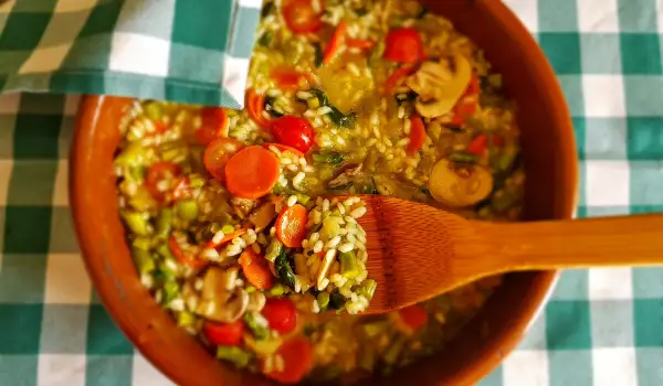 Arroz caldoso de verduras