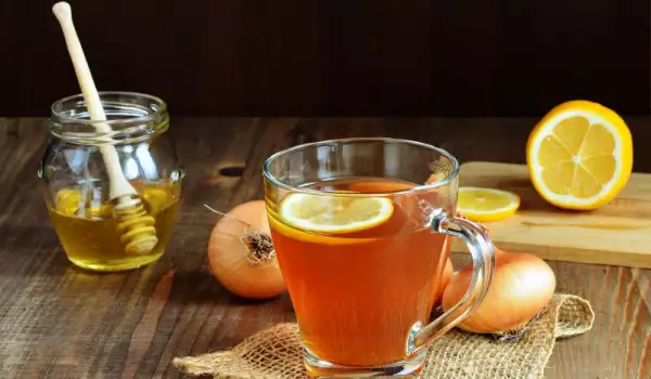 Mezcla de miel con cebolla