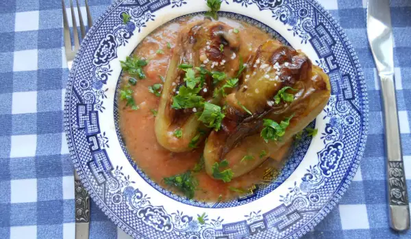 Pimientos rellenos con carne picada de ternera