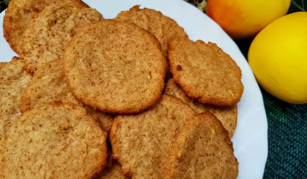 Galletas integrales con espelta, manzana y canela