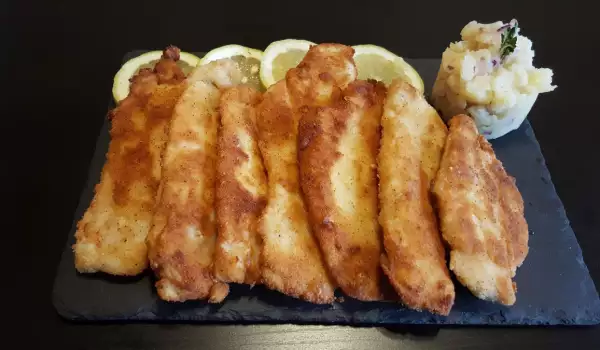 Filetes de pescado empanados
