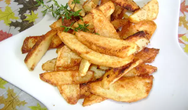 Patatas fritas con costra crujiente