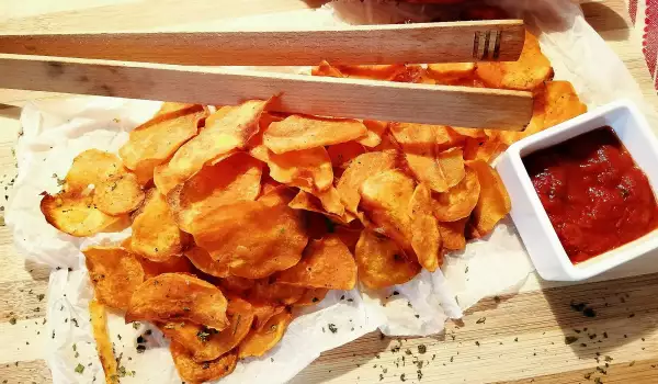 Chips de batata al horno