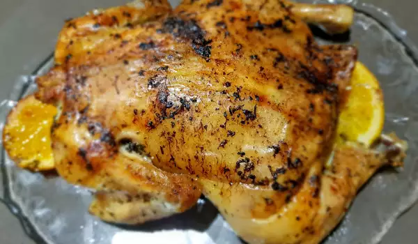Pollo asado al estilo árabe