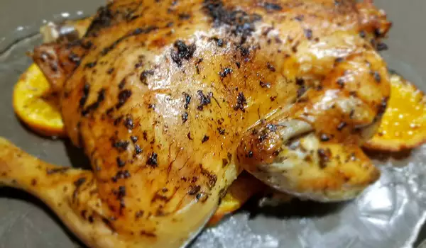 Pollo asado al estilo árabe