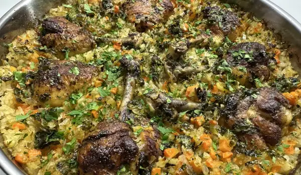 Arroz al horno con pollo (receta para principiantes)