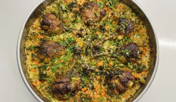 Arroz al horno con pollo (receta para principiantes)