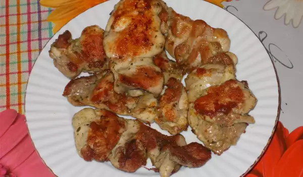 Cotramuslos de pollo sin hueso a la sartén grill