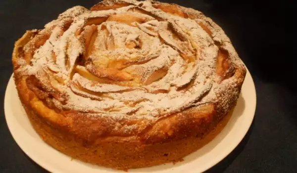 Pastel de manzanas con crema Pasticcera
