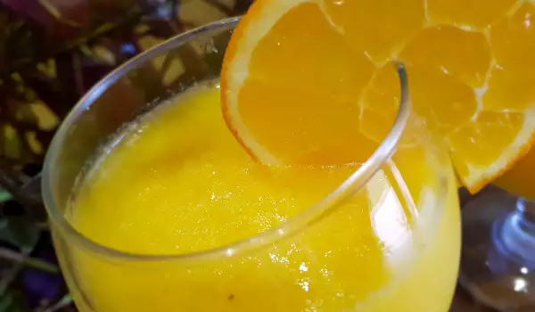 Sorbete de naranja con limón