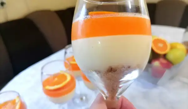 Parfait de naranja en copas