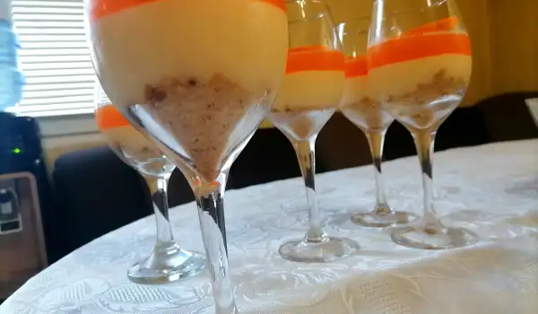 Parfait de naranja en copas
