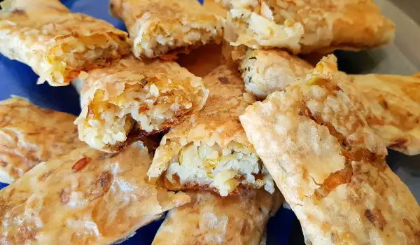 Empanada serbia con arroz (receta vegana)