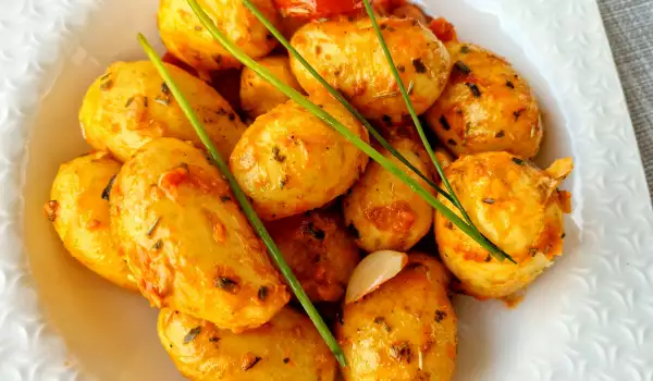 Patatas al romero con tomate