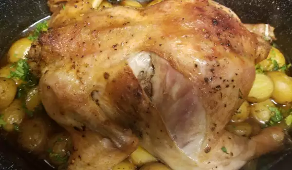 Pollo relleno al horno (fácil y delicioso)