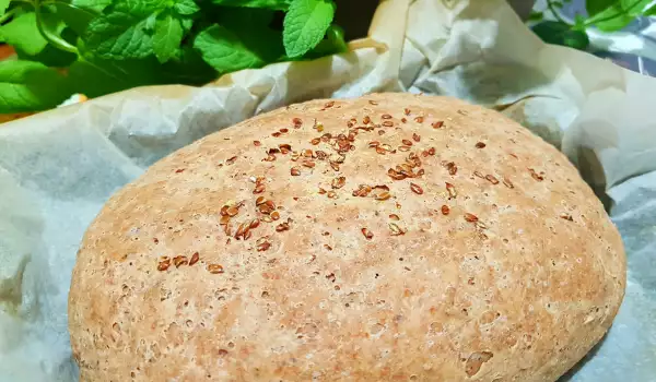 Pan integral de espelta con aceite y semillas de lino