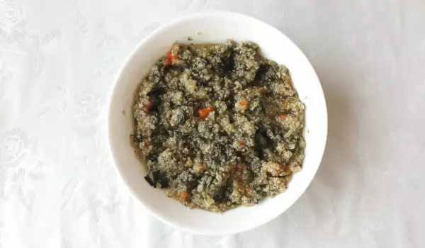 Quinoa con kale y ajo de oso