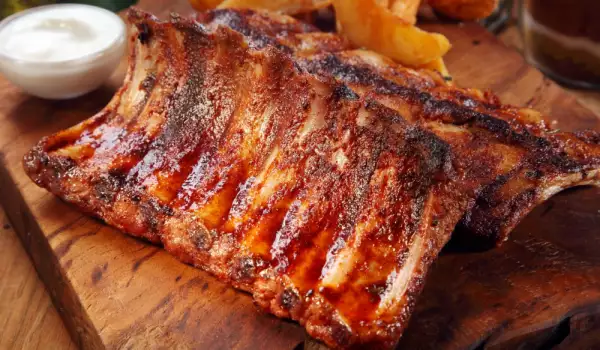 Costillas de ternera asadas a baja temperatura