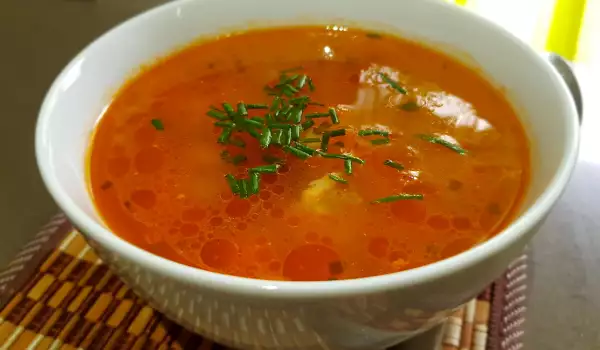 Deliciosa sopa de merluza