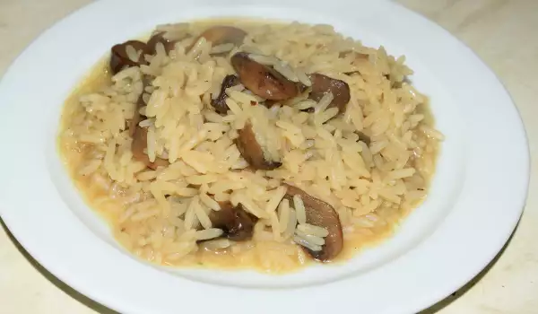 Risotto de setas shiitake