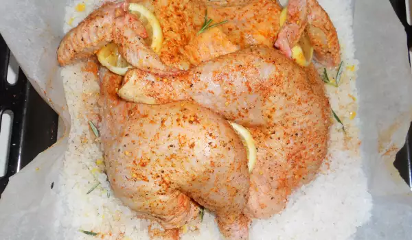 Pollo a la sal: tierno y jugoso