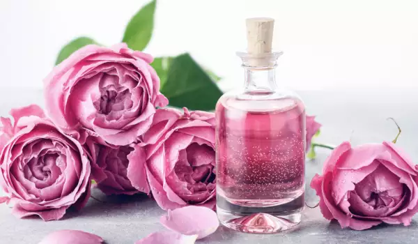 Producción de agua de rosas