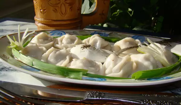 Pelmeni rusos de ternera y cordero