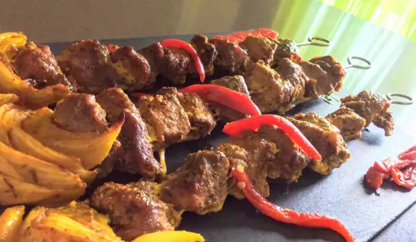 Pinchos morunos al horno