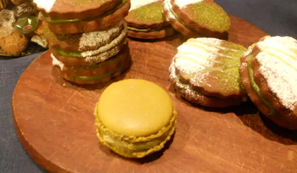 Galletas de Chocolate Blanco con Matcha