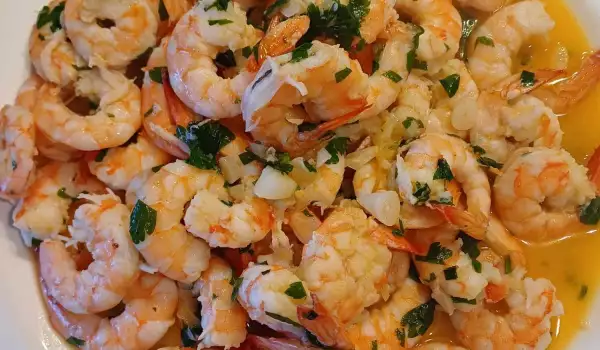 Gambas con ajo y mantequilla