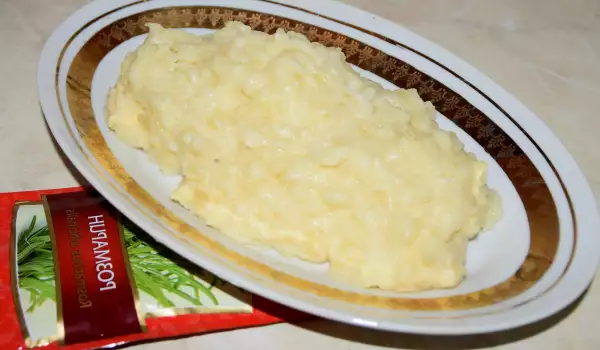 Puré de patatas con ajo asado