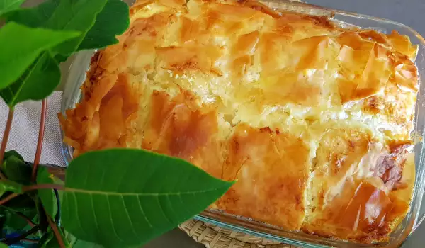 Pastel de masa filo jugoso y esponjoso