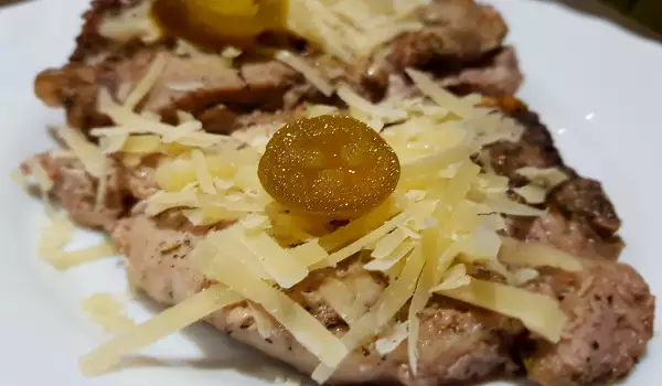 Chuletas de cerdo con parmesano