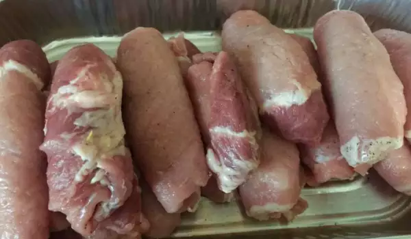 Rollitos de cerdo a la sartén