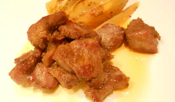 Cerdo frito a la sartén (receta griega)