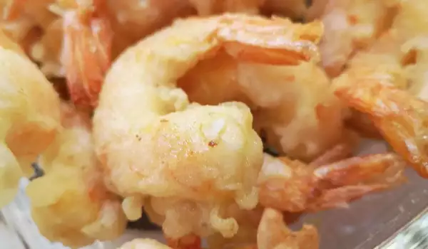 Langostinos o gambas en tempura